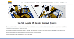 Desktop Screenshot of jugarpokeronline.es