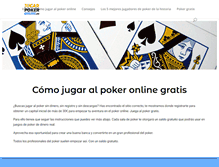 Tablet Screenshot of jugarpokeronline.es